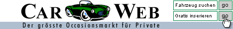CarWeb Schweizer Fahrzeugmarkt, gratis inserieren